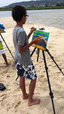 RBCS painting on beach