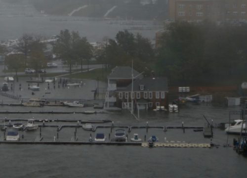 red bank, nj, navesink river, monmouth boat club, flood 