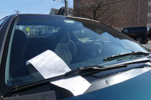 red bank parking ticket